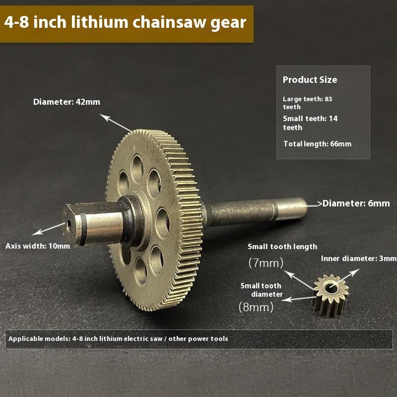 

Wholesale Mini Gear With Shaft For Power Tools Chain Saw 550 Type 14 Teeth Brushless Motor Gear Assembly