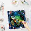 Rámová malba podle čísel pro dospělé Stavebnice Želva Zvířátka Obrázek podle čísel Kreativní koníčky Pro domácí dekorace 40x40