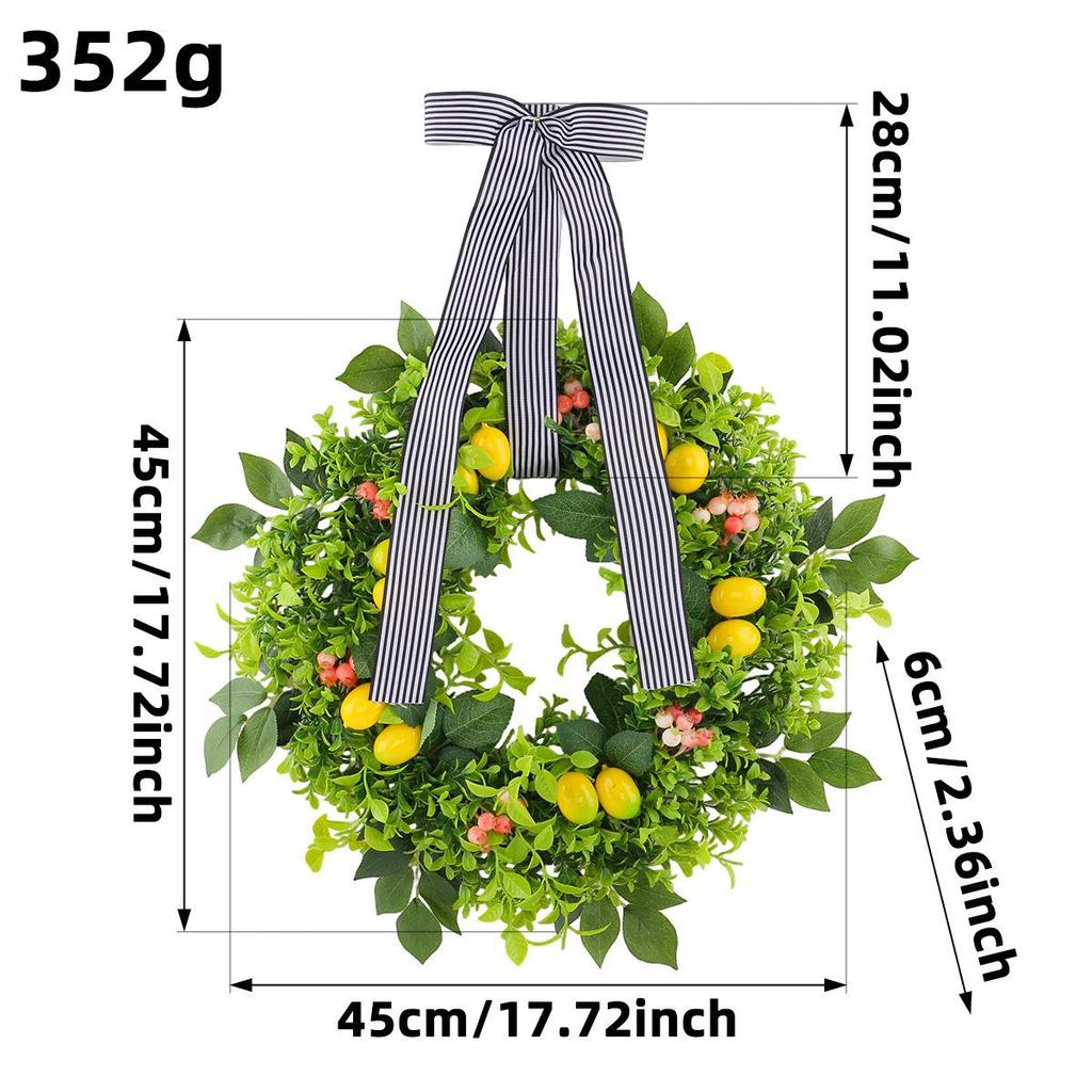 Christmas-Spring-Summer Lemon Fruit Door Hanger Decoration