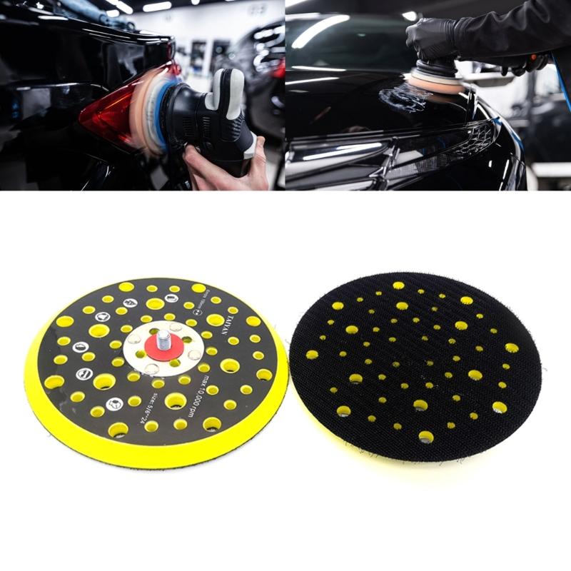 Heat Resistant Heavy Duty 6" Sanding Base Plate 54 Hole Airflow Design Grinder Dust Removal System Suitable for Grinders