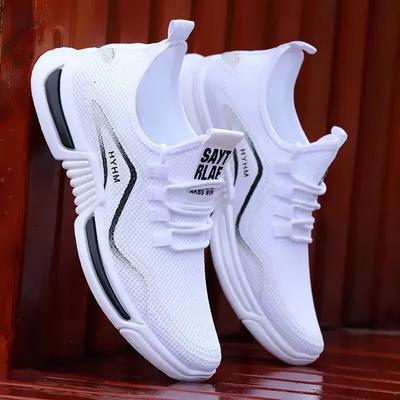 Męskie buty tenisowe Gorąca wyprzedaż Oddychające Antypoślizgowe Platforma Moda Nowe Koreańskie Buty do biegania Czarne Trampki Buty na zewnątrz