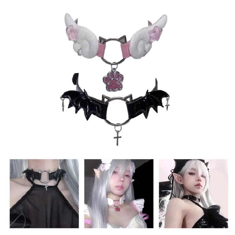 Punk Neck Straps Cat Choker Y2k Neck Jewelry Perfect Gift for Hot Girls Women