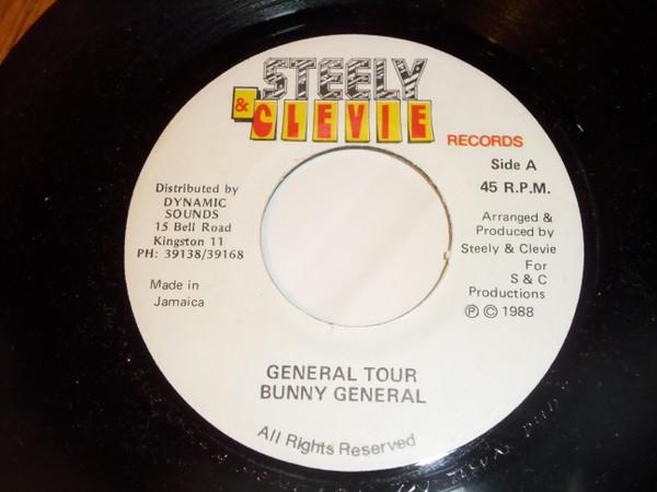 

7-дюймовая пластинка BUNNY GENERAL General Tour NONE Steely Clevie 1988 Ямайка Регги Ска Даб Б/у