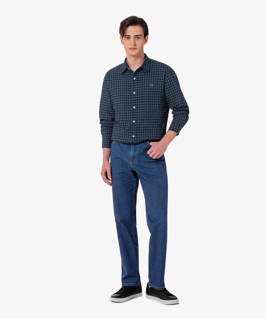 LACOSTE Men'S Check Seersucker Shirt Ch507E-56G Hde