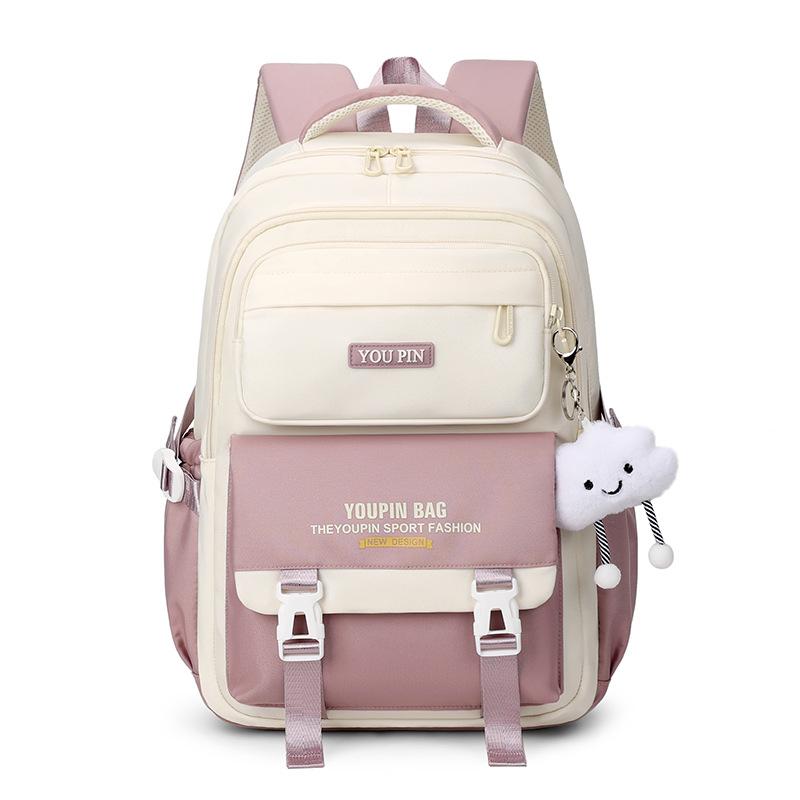 

School bag Girls High school students Large capacity Middle school students Junior high school students Elementary school students Lightweight Without pendant фіолетовий