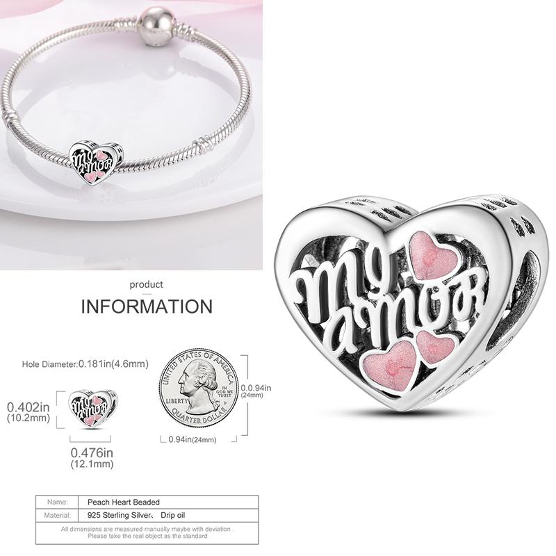 Cat Butterfly Daisy CZ Pave Clip Charm Bead Components Positioning Buckle Copper Metal Silicone Spacer Bead Components Compatible With Authentic