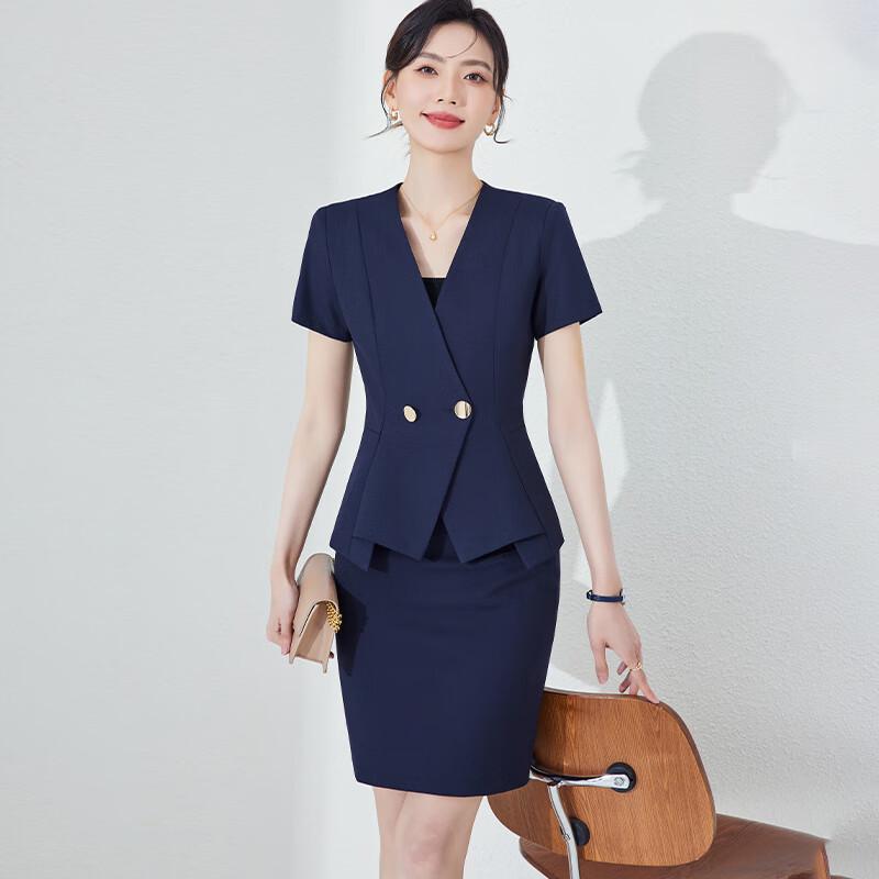 

Женский костюм-блейзер с коротким рукавом TLOMAN XL