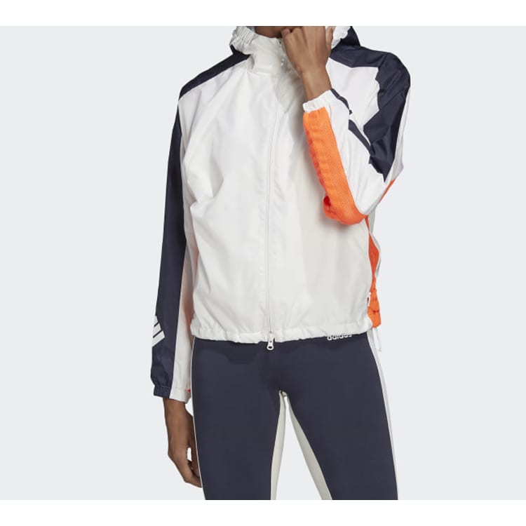 adidas Jackets Women's White Hooded Moderate FI6732