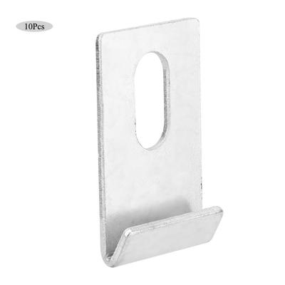 10pezzi Clip Base Serra Fissaggi Metallici Argento Kit Attacchi Strumento
