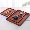 Rattan Wooden Serving Tray Storage Handle Rectangle Handmade Breakfast Tea Food Plate Dish Dinner Decorative Fruit Kitchenware
