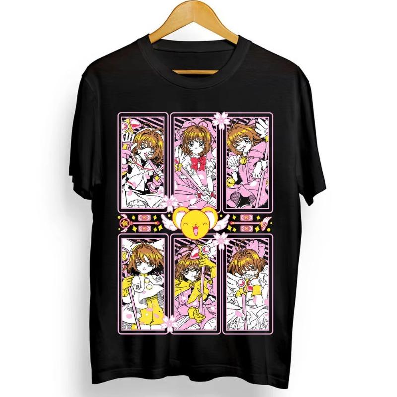 

Японское Аниме Мутант Сакура Футболка Каваи Аниме Манга Вайфу Керо-чан Женский Топ Одежда Футболка Женская Одежда 2XL