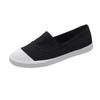 One Foot Canvas Pedal Lazy Shoes for Women 2024 Spring New Leisure Versatile Little White Shoes Female's Flat Sole Shoes Zapatos