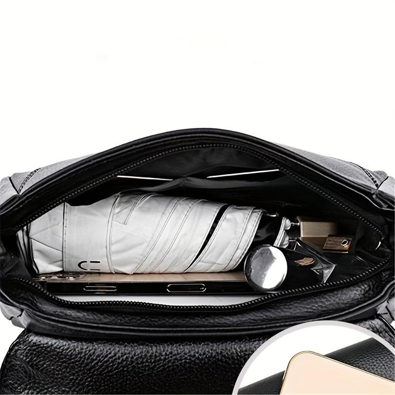 Fashionable Single-Shoulder Bag for Women Versatile Crossbody Purse with Adjustable Strap Waterproof Faux Leather