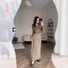 2025 cross-border European and American autumn new cardigan temperament blazer waist straight celebrity skirt women's clothing
