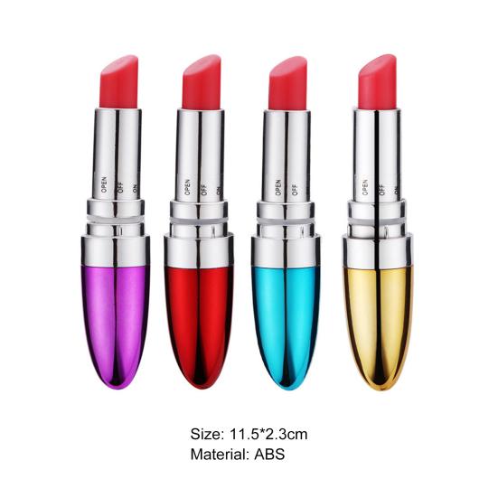 Lippenstifte Form Vibrator Kompakte ABS Batterie Betrieben Massage Stick Sex Spielzeug