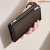 Herren Lange Geldbörse Clutch mit Großer Kapazität und Reißverschluss-Stil