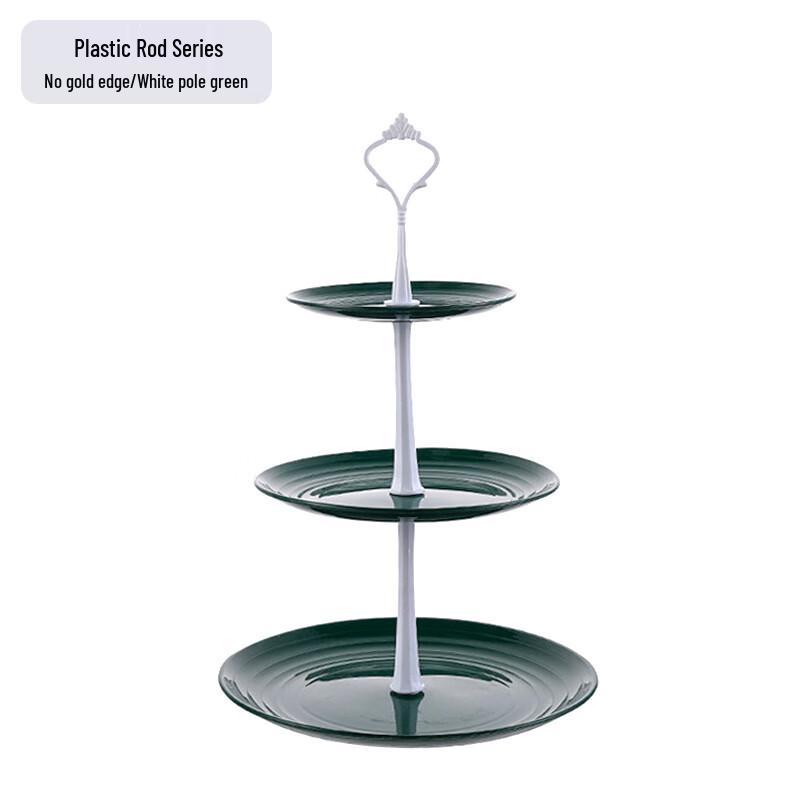 Jiante Simple Style 3-Tier Rotating Fruit Plate