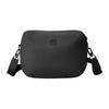 Durable Water-Resistant Casual Fabric Crossbody Bag Unisex Bags Black LUCS6ST814-BK