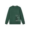 Fila X V&A Heritage Collection Morgan Series Letter Round Neck Pullover Sweatshirt Men Sweatshirt Night-Shadow-Green F11M418206F-GN