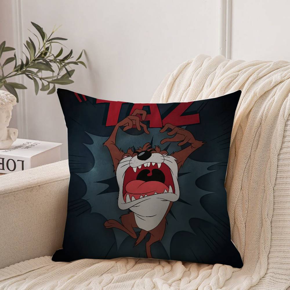 T-Tasmanian Devil Pillow Case Home Decor Throw For Sofa Bed Car Room Decor Gift Idea