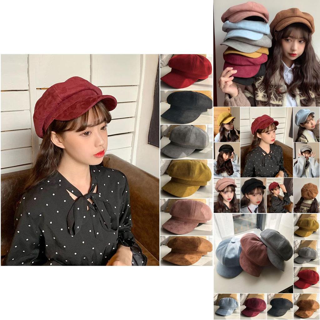 Fashionable Baker Boy Peaked Cap For Women With Vintage Style And Cozy Comfort