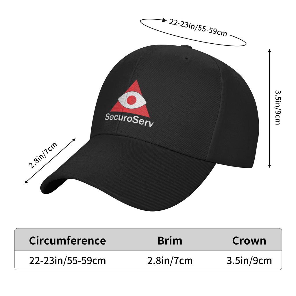 Unisex Baseball Hats SecuroServ Outdoor Streetwear Summer Sports Baseball Caps Hip Hop Cap Casquette Hats