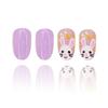 Press-On-Nägel Kurze French-Tip-Nägel Mandel-Nagelspitzen Falsche Nägel Falscher Nagel mit Oster-Design Vollabdeckung Acrylnägel
