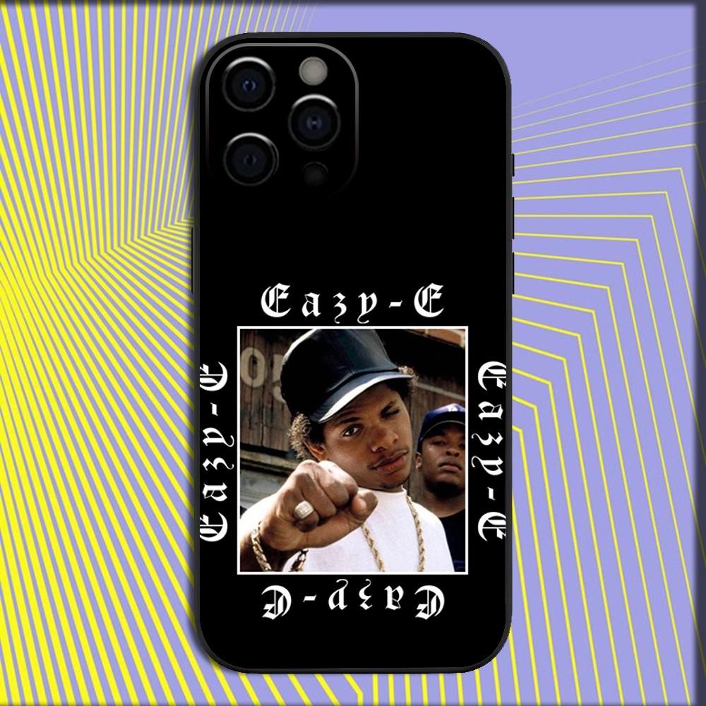 Rapper E-Eazy E Phone Case For iPhone 16,15,14,13,12,11,Pro,X,XS,Max,XR,Plus,Mini Soft Black Cover