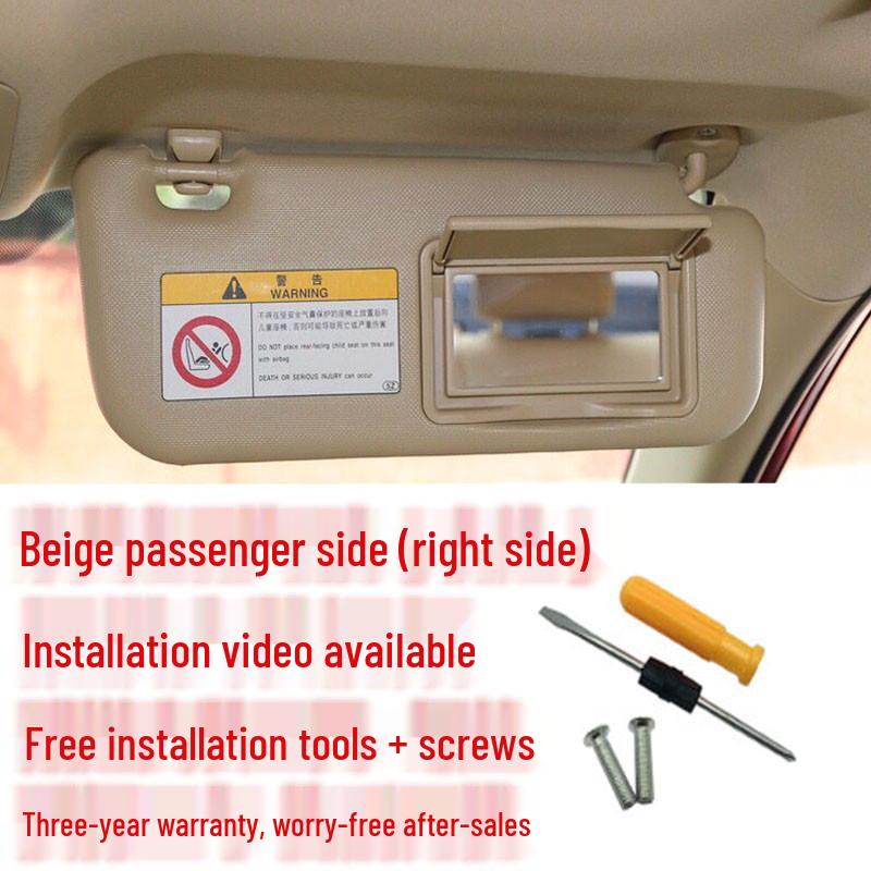 

Corolla Sun Visor with Vanity Mirror for 2014-2018 Models - Windshield Sunshade