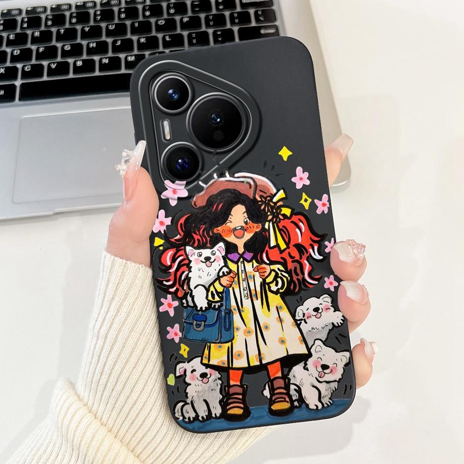 For Huawei Pura 70 Pro 5G Case Cute Cartoon Cover Shockproof Soft TPU Phone Cases For Huawei Pura 70 Pro Plus Pura70 Pro+ Fundas