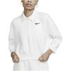Nike Embroidered Logo Solid Color Polo Shirt Women Tops Sail-White DQ5869-133