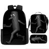 Three-pack Lightweight Children's School Bag Set, School Bag + Lunch Bag + Pencil Bag, Printed School Bag Set