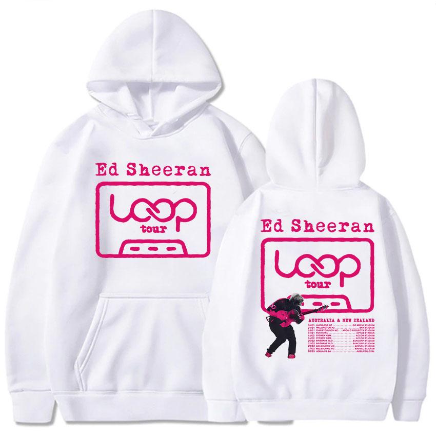 Ed Sheeran Loop Tour Hoodies Fashion Autumn/Winter Hooded Sweatshirts for Male Casual Long Sleeve Unisex Streetwear Print Hoodie
