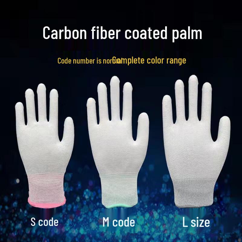 Brangdy Carbon Fiber PU Coated Work Gloves S