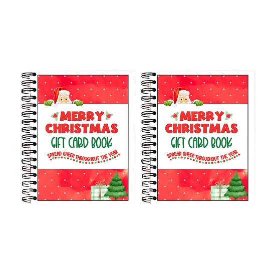 Christmas Gift Card Book Colorful Unique Gift Card Organizer Festive Party Decoration Holiday Surprise