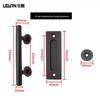 Adjustable Heavy Duty American Style Sliding Barn Door Handle and Floor Guide Hardware