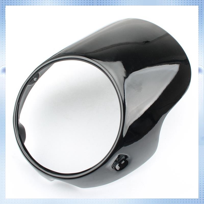 Motorcycle Headlight Fairing Mask Cowl For Triumph BONNEVILLE T100 T120 SE Thruxton 900 Scrambler 2001- Gloss Black