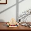 43 Cm Diameter Fiesta Carnival Party Hats Party Dog Sombrero Carnival Costume Straw Hats With Drawstring Mexican Hat For