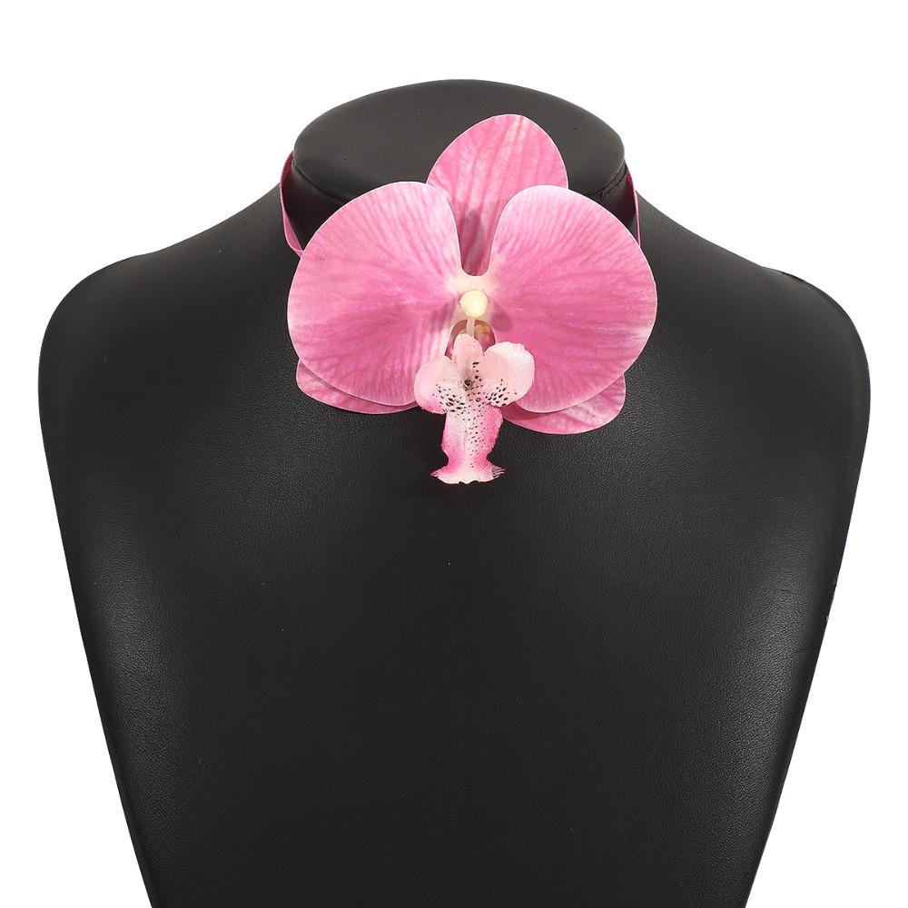 Jewelry Accessories Flower Choker Minority Design Ribbon Necklace  Wedding
