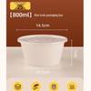 Eco-Friendly 800ML Disposable Food Containers with Lids (25 Pack)