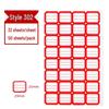 Colored Self-Adhesive Label Stickers for Handwriting, 50 Sheets - Office Use Name & Price Tags