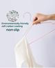 UNTIOR 10Pcs Metal Clothes Hangers Household Drying Rack with Grooves Anti-Slip Dipped Plastic Hangers for Adults Standard Daily