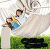 Large Double Garden Hammock Strong XXL 280x150 Cm Spreader Bar Cover Ropes