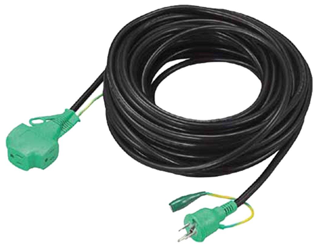 

TRUSCO Triple Pokkin Extension Cord, 20m, Extra Thick Soft Wire, Black, TTP-20E-BK