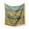 Famous Oil Painting Twill 100% Silk Scarf Fashion Bandana Women Scarf Wraps 53cm Square Scarves Hijab Head Scarf Neckerchief