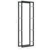 Fireplace & Stove Accessories Firewood Rack Black 50X20x150 Cm Steel
