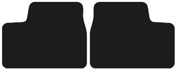Rear Floor Mats For Opel Astra G Cabrio, Coupe, Bertone 1998-2009