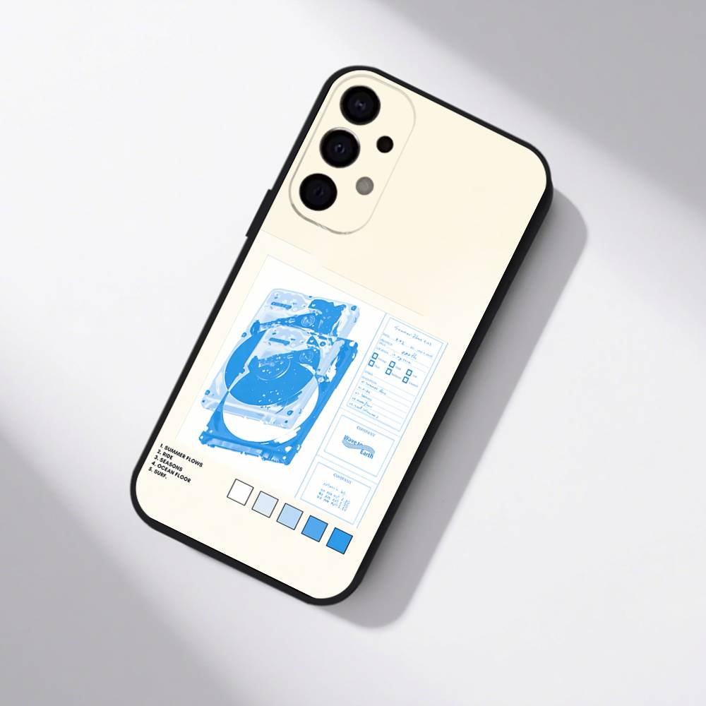 W-Wave To Earth Summer Flows  For Samsung S25,S24,S21,S22,S23,S30,Ultra,S20,Plus,Fe,Lite,5G Black Cover Phone Case