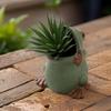 Frogs Shape Planter Mould Handmade Project Moulds Easy Demolding Molds Silicone Texture for Succulent Pots and Pen Holder
