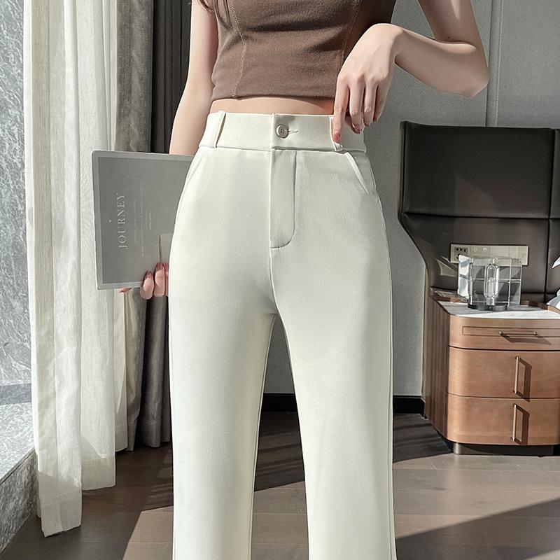 New Spring and Summer Women's Flared Flared Trousers with A Slit
